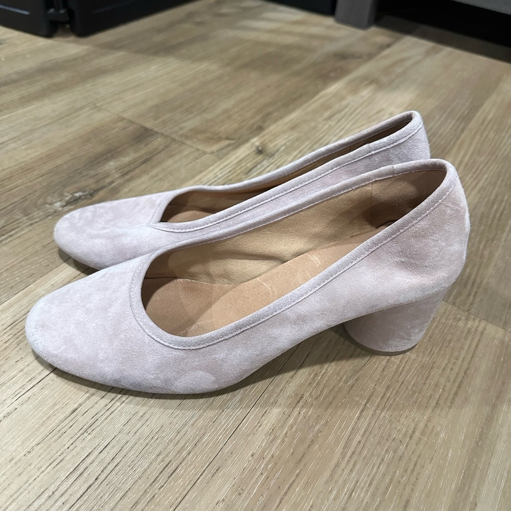 Madewell suede block heels  good condition sz  10